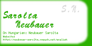 sarolta neubauer business card